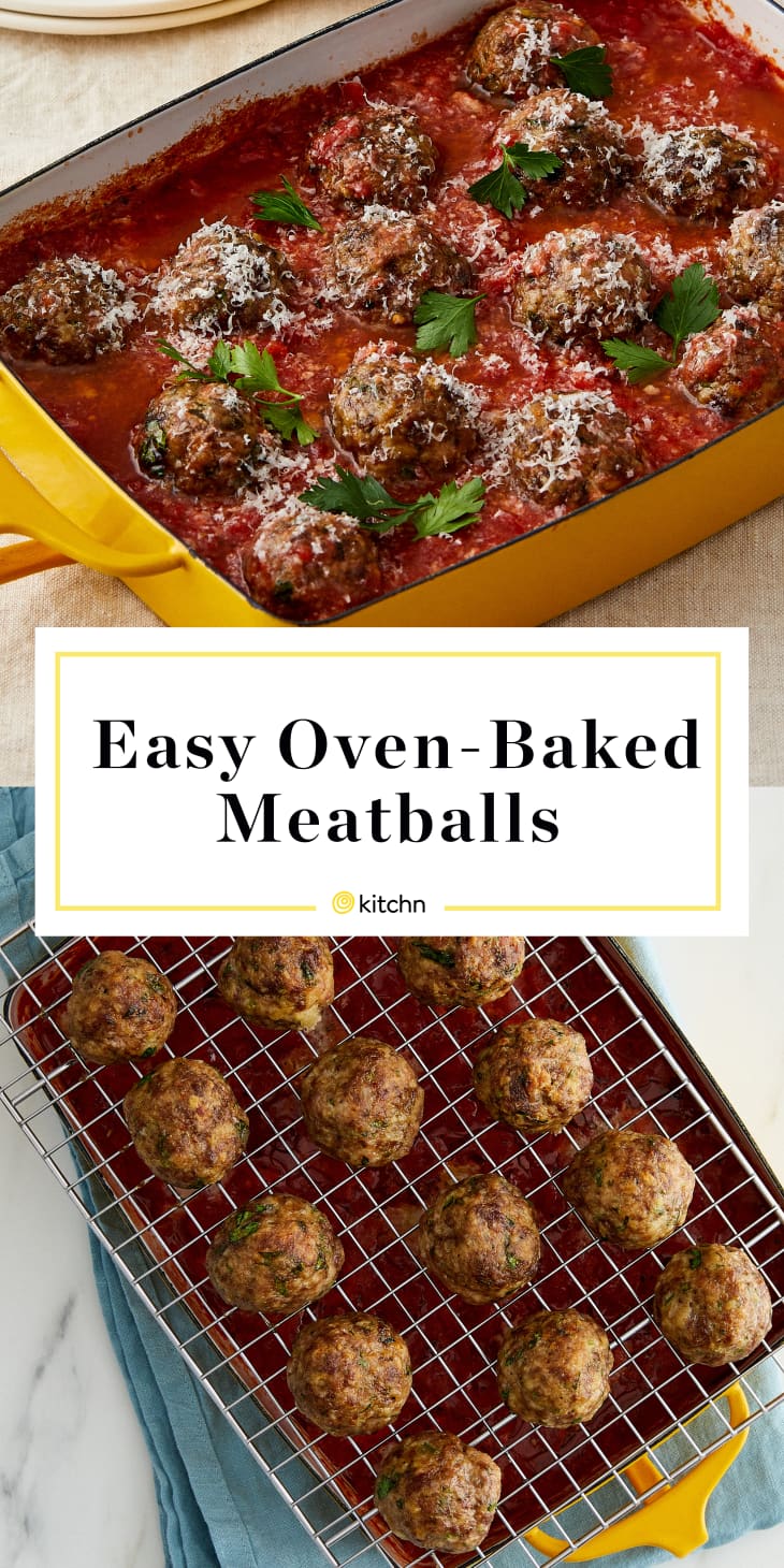 Easy OvenBaked Meatballs Kitchn